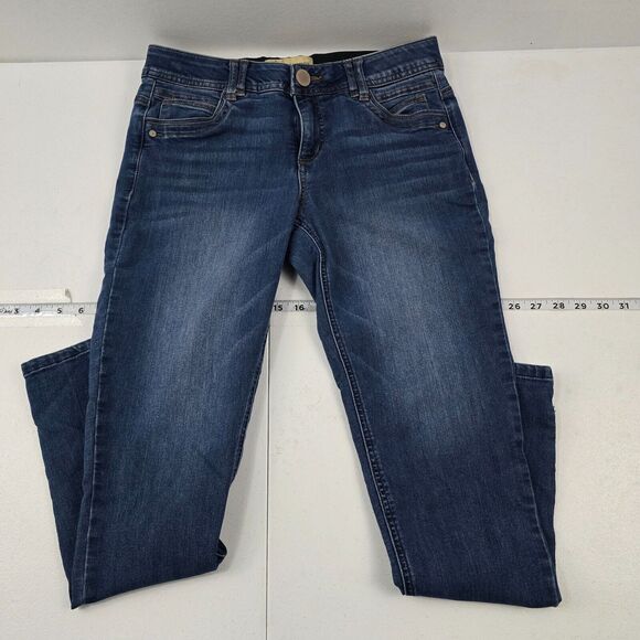 Democracy Ab Technology Women's Jeans slim 6 Blue Skinny Stretch Denim 4371‎ - Picture 1 of 12
